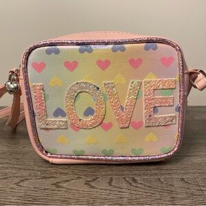 Pink Heart Pattern Crossbody Bag OMG Acessories Girl’s.